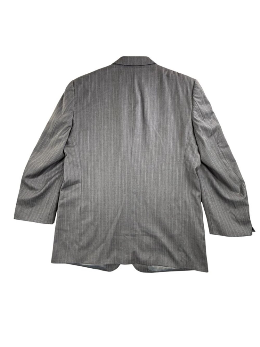 Gianfranco Ruffini Suit Jacket Mens 48XL Gray Pinstripe Wool Super 100s 2 Button - Picture 2 of 16